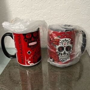 Texas Tech día de los muertos mug set